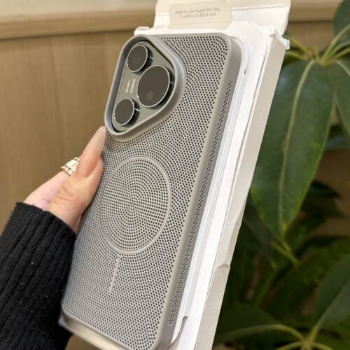 高级感水泥钛灰色P80适用华为Pura70Pro+散热手机壳p70Ultra独立按键mate70/60全方位蜂窝网孔细磁吸超薄硬壳-图2