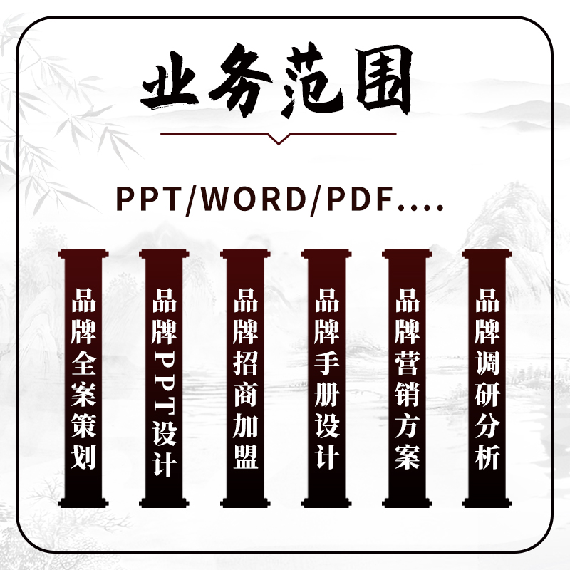 招商加盟PPT策划方案品牌故事宣传手册设计入驻运营营销方案代做 - 图0