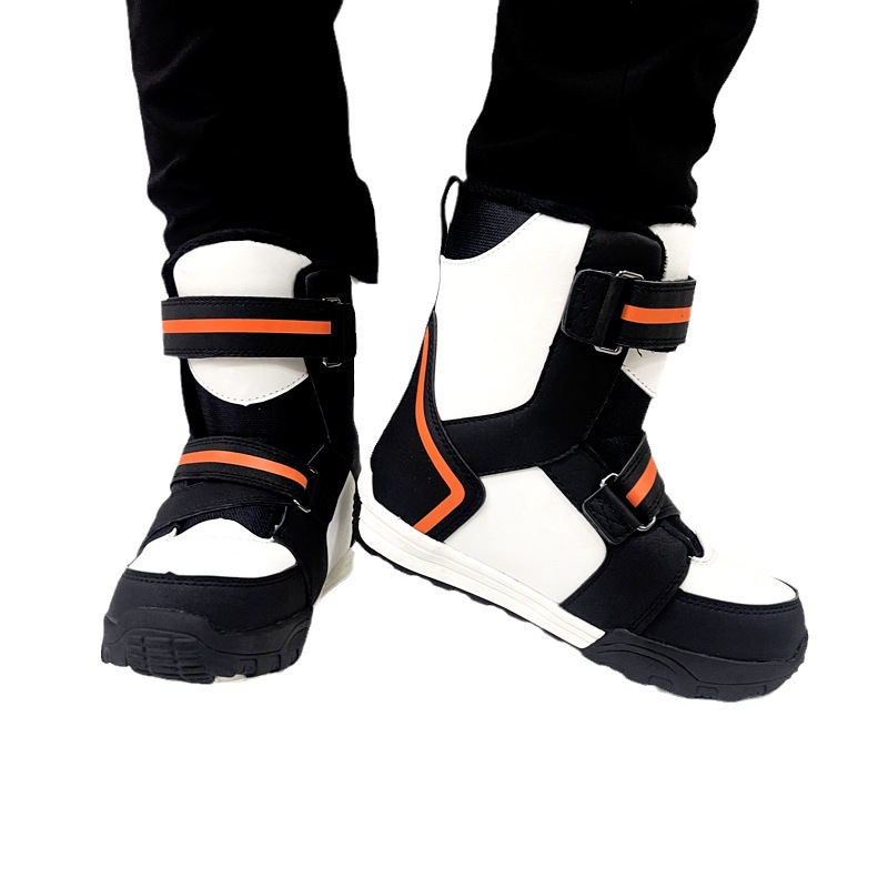 驴小贝儿童单板滑雪靴魔术贴易穿脱防寒保暖防滑轻便高弹性滑雪靴 - 图3