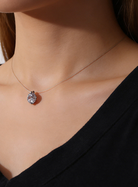 AMOR 明星同款】经典人鱼之泪莫桑钻项链 法式轻奢时尚锁骨链隐形