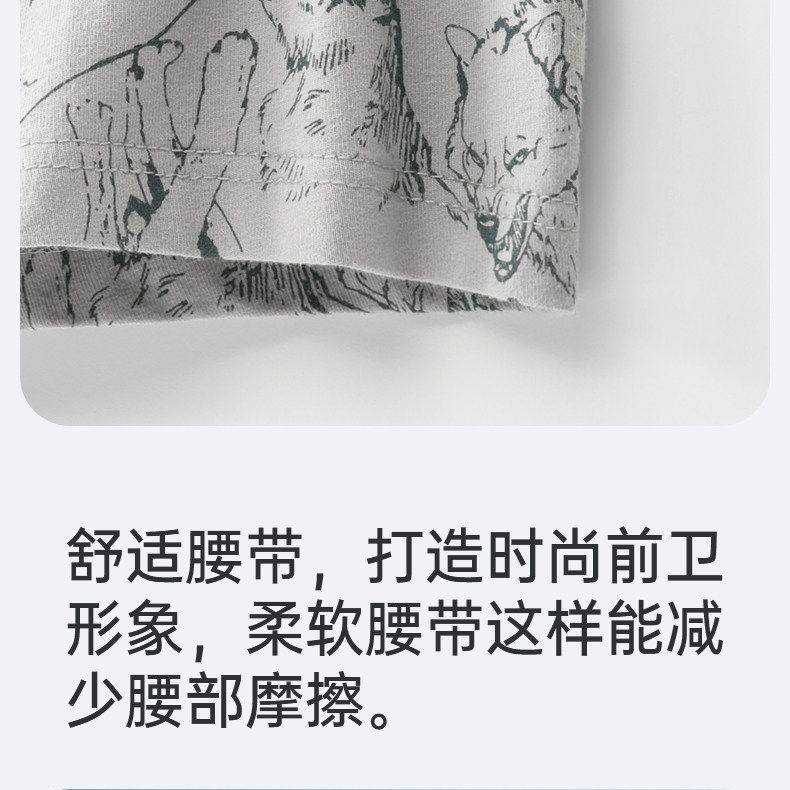 七匹狼纯棉男士内裤抗菌四角裤头26年新薄款中腰平角短裤男款礼盒,淘宝优惠券,粉丝福利购,淘宝优惠卷