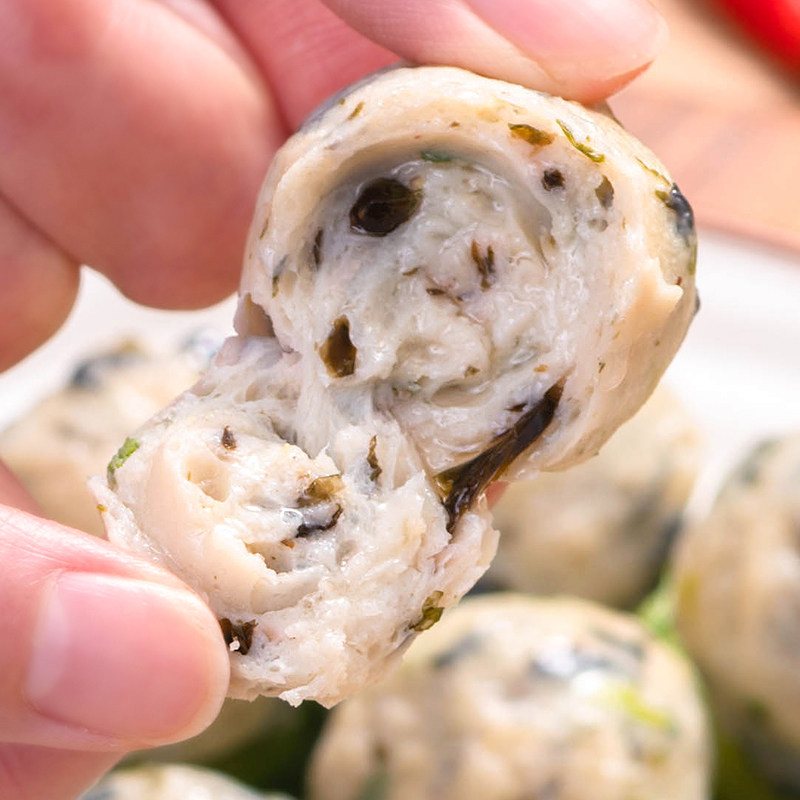 潮汕手工南澳紫菜丸关东煮鱼滑汕头手打鱼丸火锅食材麻辣烫丸子,淘宝优惠券,粉丝福利购,淘宝优惠卷