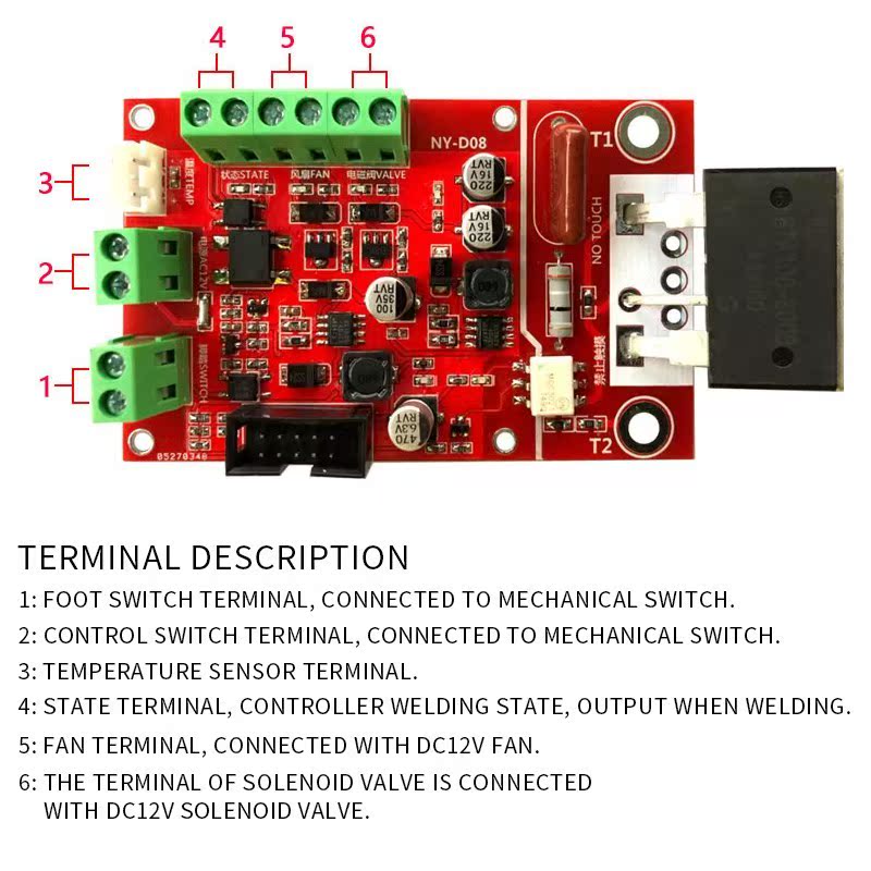 -D08 Spot Welder Controller Welding Machine Color LCD Displ - 图2