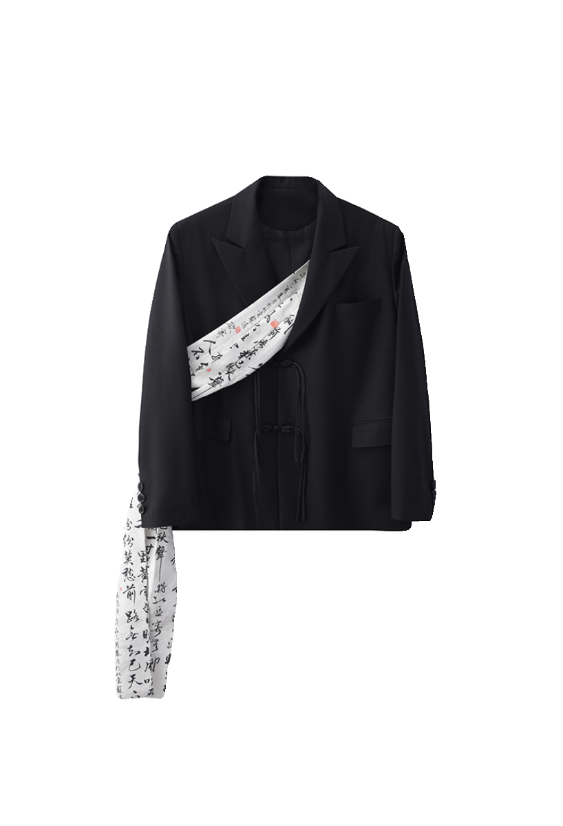 介尺JIECHI「长安盛世」新中式盘扣休闲宽松西服外套男高级感西装,淘宝优惠券,粉丝福利购,淘宝优惠卷