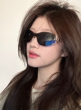 欧美金属连体时髦高级感太阳眼镜