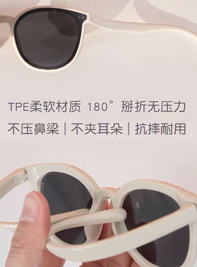 2024新款儿童偏光太阳镜男女童方框防紫外线墨镜太阳眼镜不伤眼