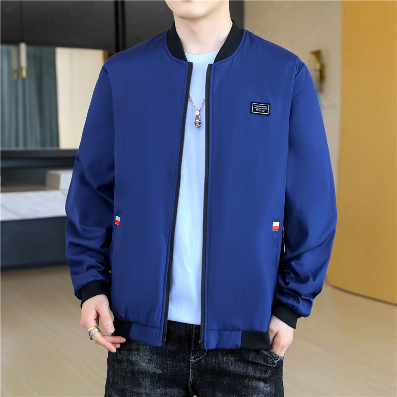 【新款】秋冬季棒球服高端休闲外套夹克修身纯色长袖流行百搭飞行_无印臻选折扣店_男装-第5张图片-提都小院