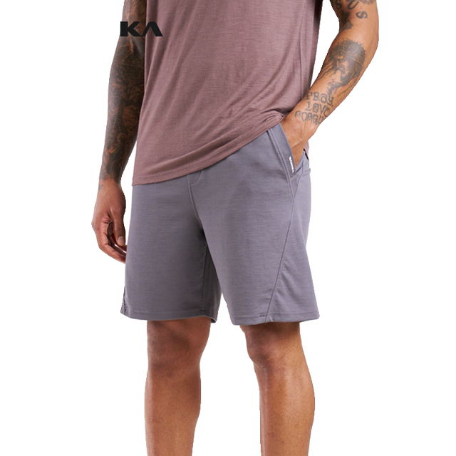ໂສ້ງກິລາສັ້ນ merino wool ຂອງຜູ້ຊາຍ breathable ແລະແຫ້ງໄວ