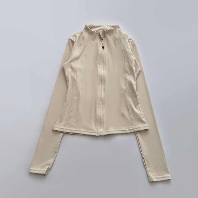 瑜伽服女秋冬拉链时尚运动外套户外跑步训练长袖修身显瘦健身上衣,淘宝优惠券,粉丝福利购,淘宝优惠卷