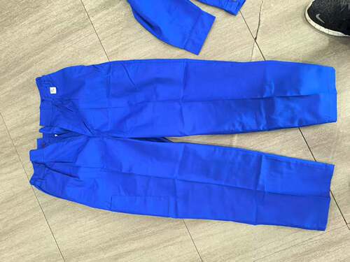 100%纯棉蓝色中国船舶CSSC春秋纯棉工作服船厂沪东大船重工套装 - 图1