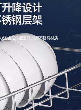 密胺餐具商用消毒柜立式大容量不锈钢热风循环多功能消毒餐饮专用