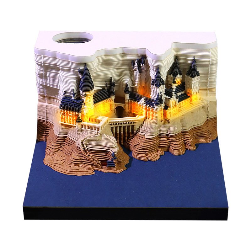 哈利波特创意纸雕日历文创礼品桌面装饰摆件哈利波特3D立体便签,淘宝优惠券,粉丝福利购,淘宝优惠卷