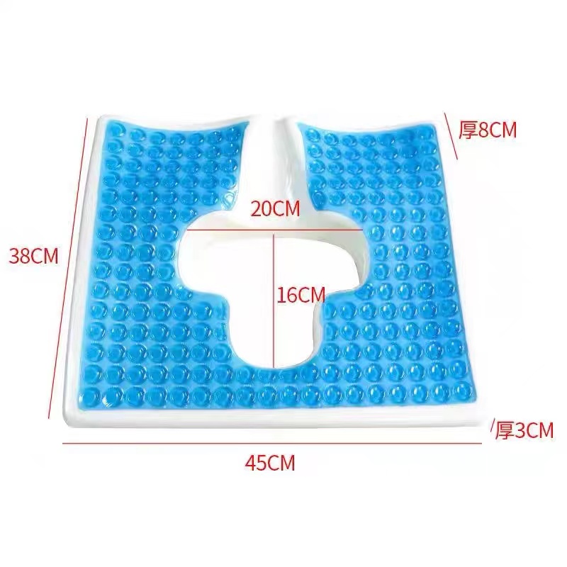 防褥疮凝胶专用坐垫瘫痪卧床病人痔疮垫压疮轮椅坐垫防水屁股坐垫-图2