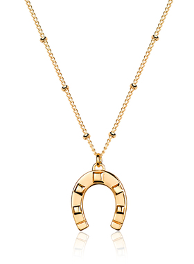 fettero 铜合金项链 【金色马蹄铁项链】百搭小众简约气质