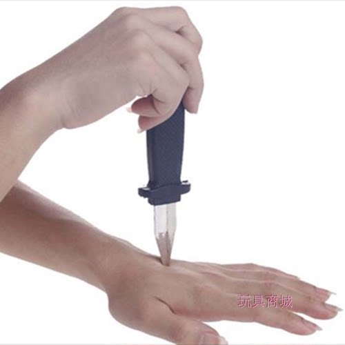 万圣节道具创意整蛊玩具愚人节道具新奇吓人整人玩具整人伸缩刺刀 - 图1