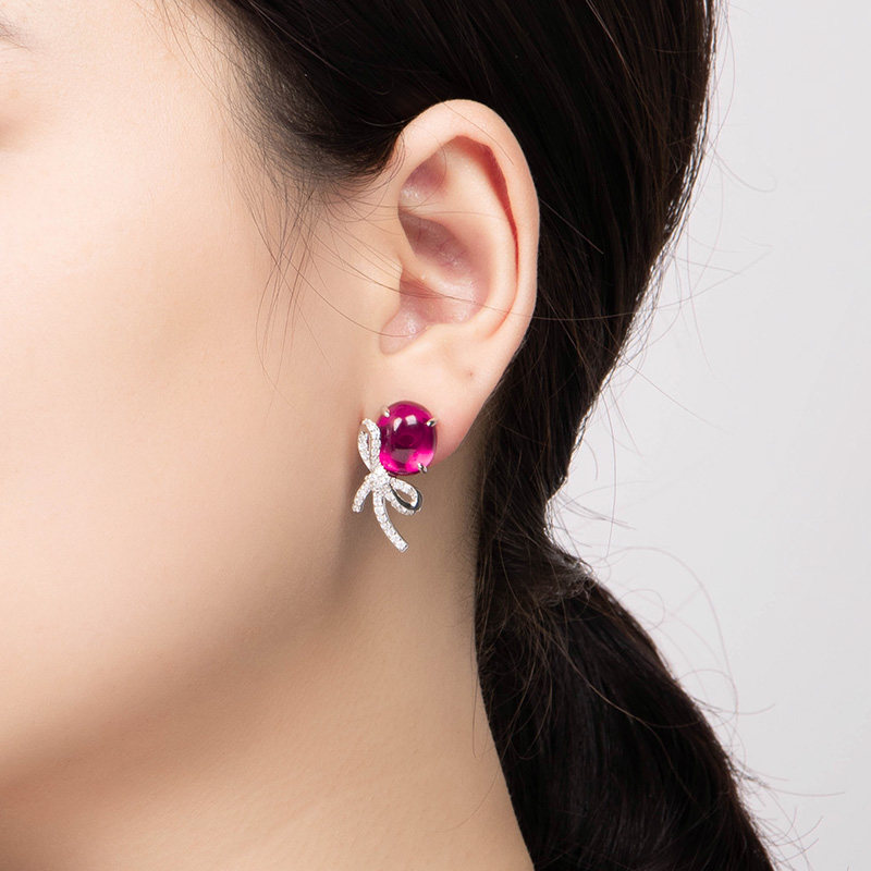 leqiyuan耳钉女红豆耳坠925银纯银耳饰小众百搭高级感设计耳环,淘宝优惠券,粉丝福利购,淘宝优惠卷