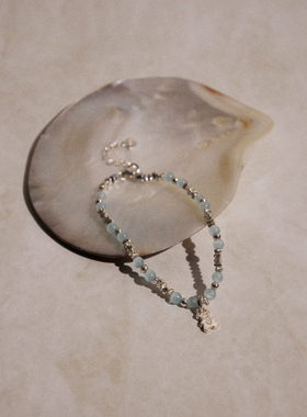 Hihipenny/奶油甜心夏日精致小熊吊坠碎银小众可爱气质手链女手作