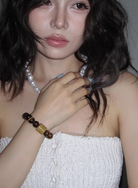 HiHipenny/“勇气与温润” 天然黄虎眼石手链