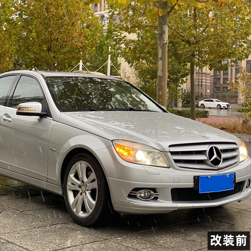 适用于08-14款奔驰C级W204 C180 200 260改装升级C63 AMG叶子板 - 图2