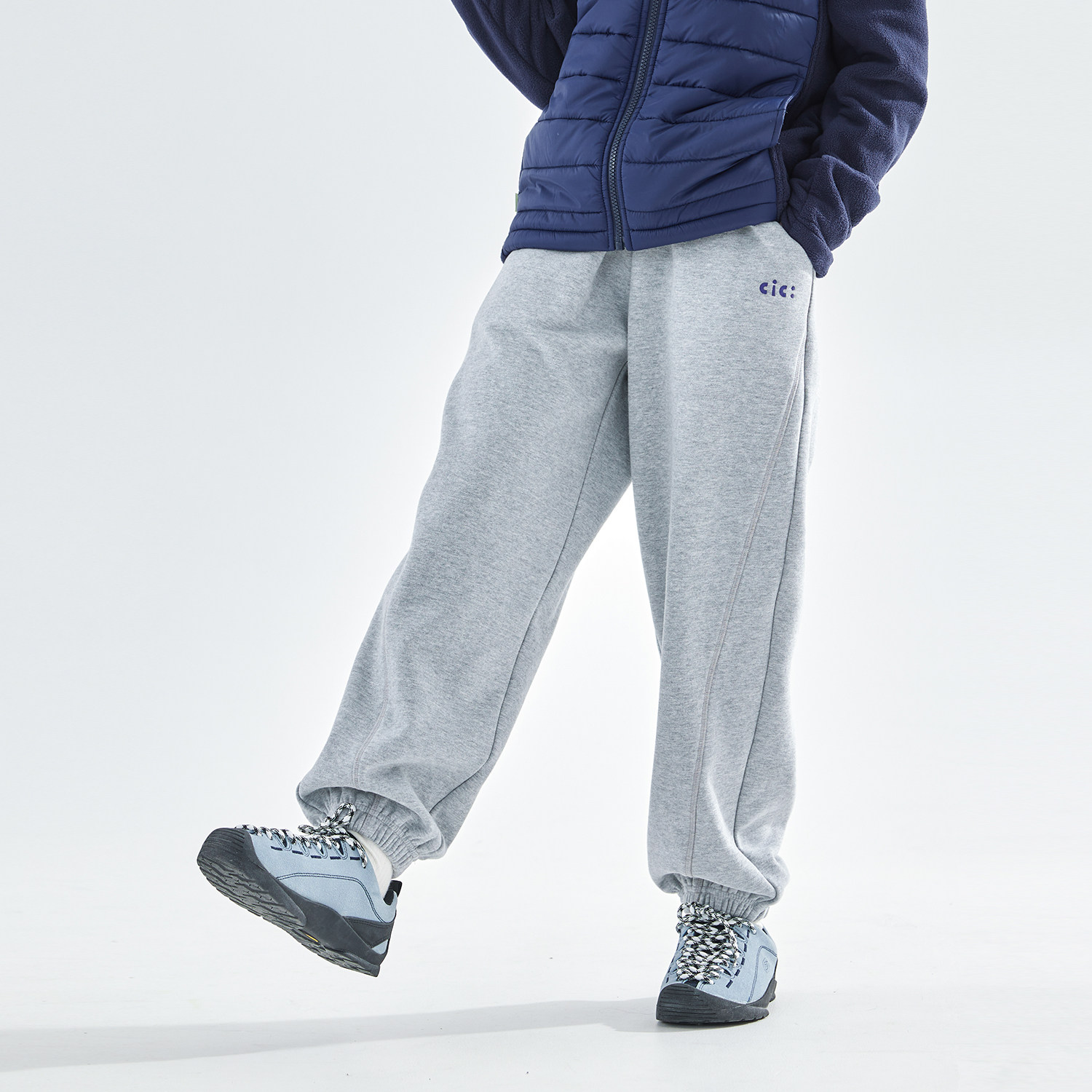 cicochild25年冬季新款亲子中大童加绒运动裤橡筋收口百搭束脚裤,淘宝优惠券,粉丝福利购,淘宝优惠卷