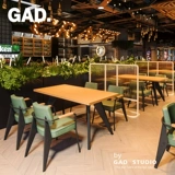 Стандартный стул промышленного стиля, коммерческий бар, стол и стул Комбинированные ресторан Qingba Western Restaurant Restaurant Table Table Table Table