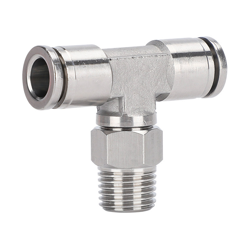不锈钢快插PB8-02气管接头G牙正螺纹气动接头T型外丝三通带密封圈,淘宝优惠券,粉丝福利购,淘宝优惠卷
