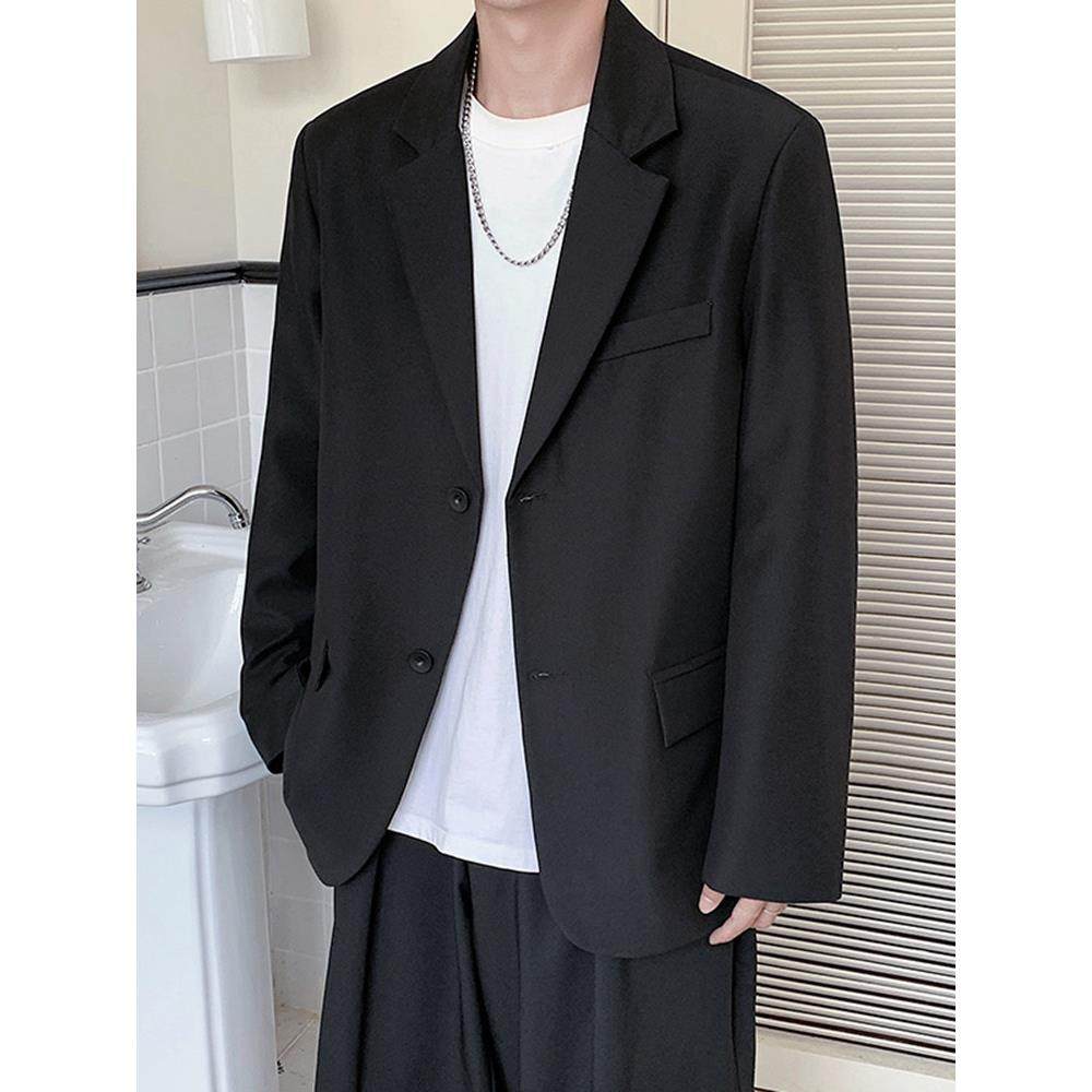 轻熟风西装外套男士春秋季韩版潮流高级感痞帅宽松休闲小西服单西,淘宝优惠券,粉丝福利购,淘宝优惠卷