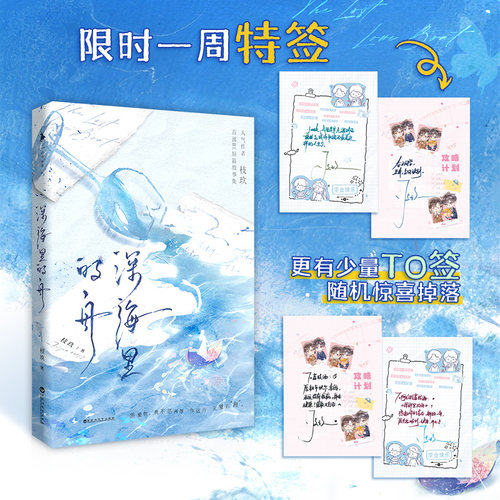【官方正版】深海里的舟 人气作者枝玖 首部BE短篇故事集前作《我只偷看他一眼》亲爱的我不愿再等你这片无望的海白马时光出版社 - 图0