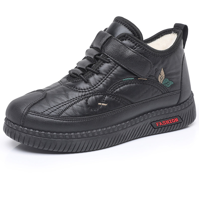 2025冬季新款老北京棉鞋女加绒加厚保暖皮面防水软底妈妈鞋棉靴,淘宝优惠券,粉丝福利购,淘宝优惠卷