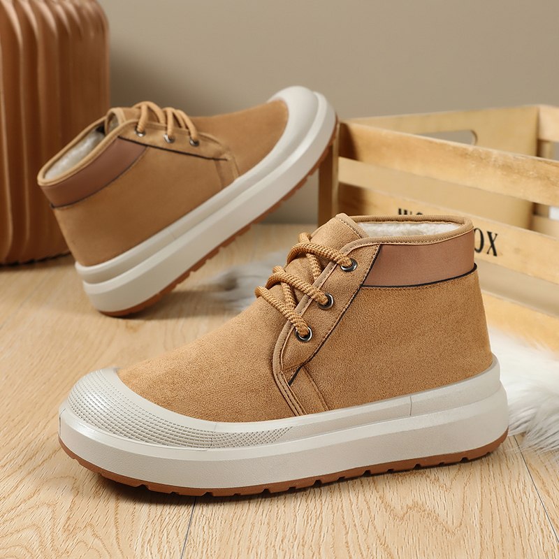 2025冬季新款男女同款绵羊毛雪地靴加绒加厚保暖棉靴时尚马丁靴,淘宝优惠券,粉丝福利购,淘宝优惠卷