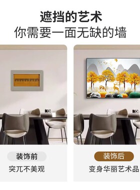 批发电表箱装饰画定制免打孔配电箱遮挡画客厅玄关电闸箱开关挂画