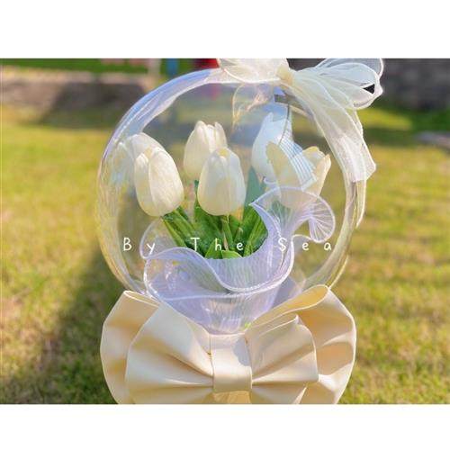 郁金香花束抱抱桶干花永生花束送女生生日礼物闺蜜毕业礼物高级感