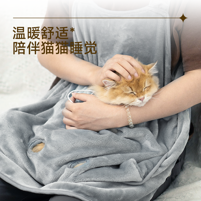 撸猫围裙 猫衣服抱猫服猫咪围兜罩防宠物装猫不粘毛 撸猫专用衣服 - 图2