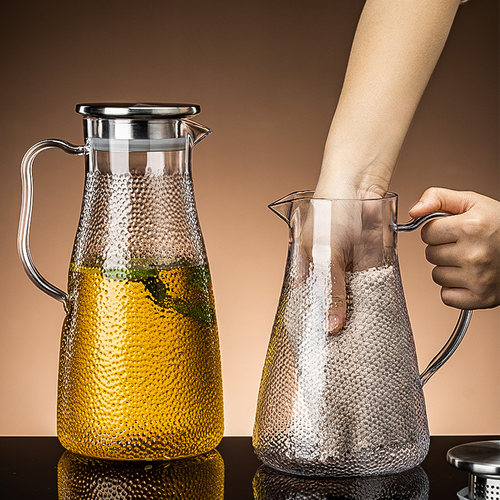 加厚亚克力冷水壶餐厅泡茶扎壶果汁柠檬水壶耐高温塑料防摔凉水壶 - 图0