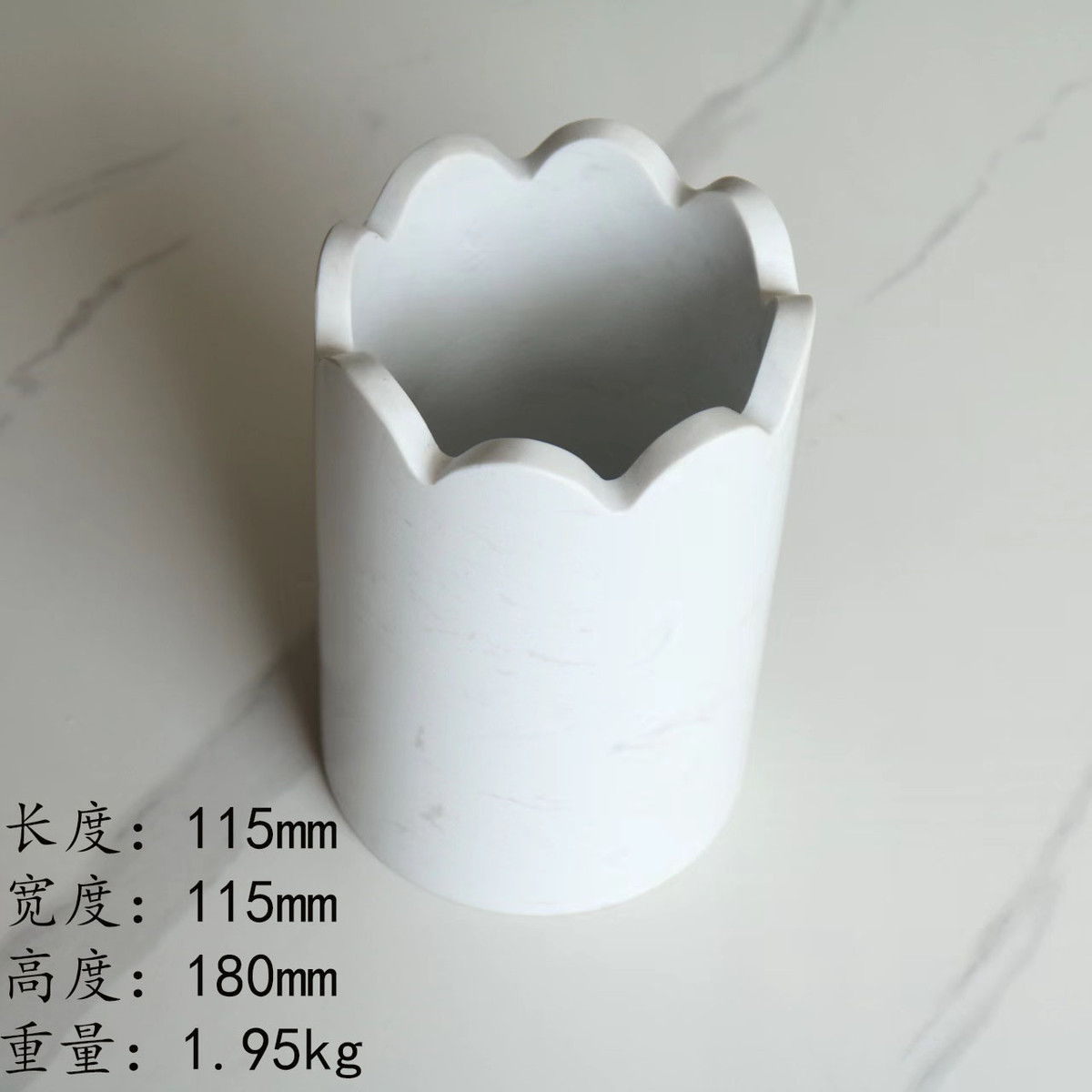 现代简约轻奢客厅大气大理石花瓶摆件高端书房茶几酒柜饰品摆件 - 图3