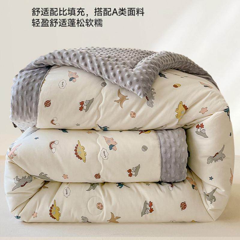 全棉豆豆被春秋被25新款夏凉被可机洗儿童空调被幼儿园薄被子冬被,淘宝优惠券,粉丝福利购,淘宝优惠卷