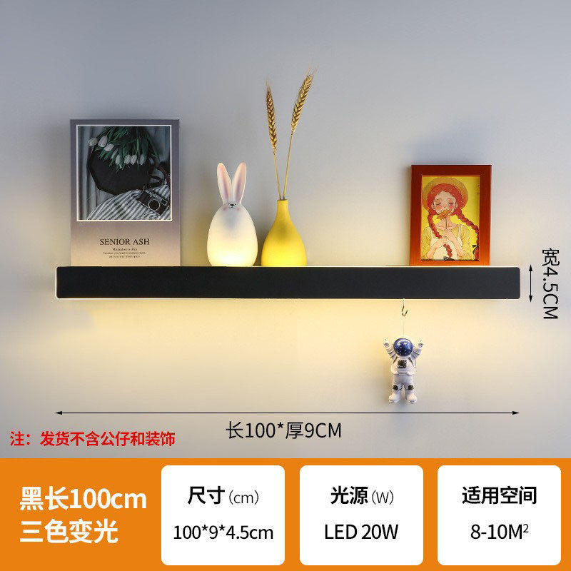 卧室极简长条壁灯自带开关床头置物架线条氛围灯客厅沙发背景墙灯,淘宝优惠券,粉丝福利购,淘宝优惠卷