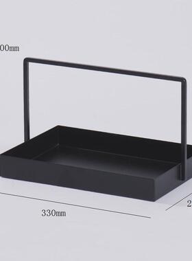 新中式创意客厅餐桌摆设托盘摆件酒店样板房间软装配饰工艺品卧室