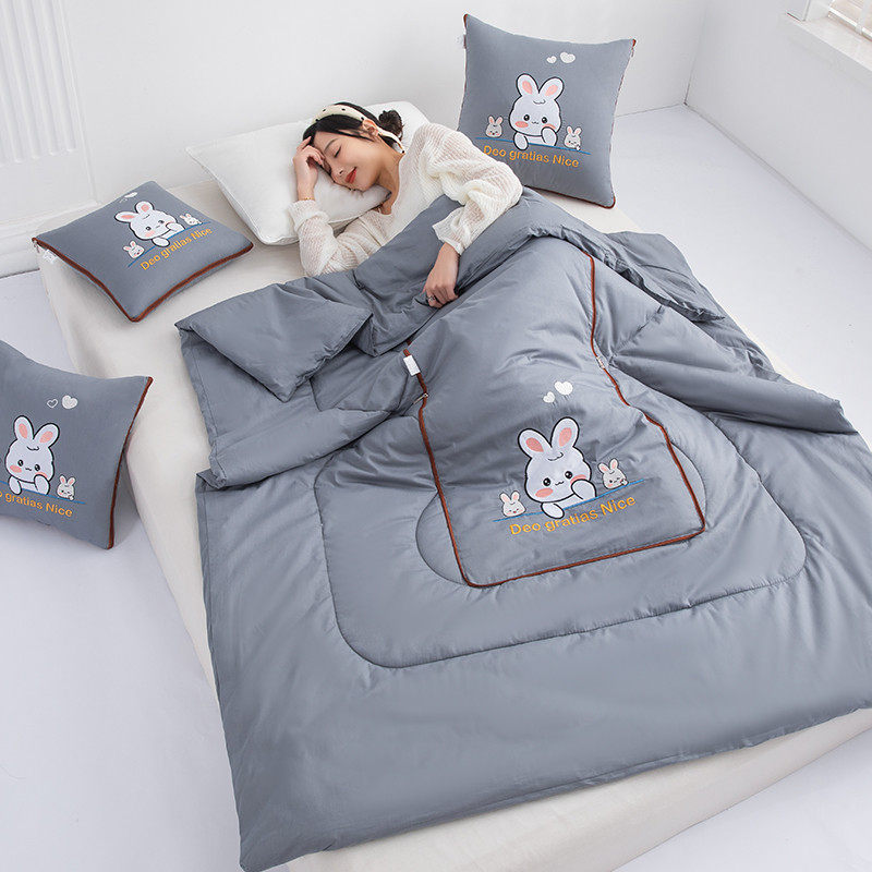 卡通纯棉抱枕被子两用车载全棉靠垫枕头被办公室沙发午睡空调被,淘宝优惠券,粉丝福利购,淘宝优惠卷