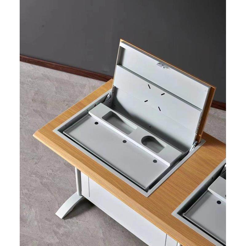 翻转电脑桌嵌入式折叠电脑隐藏桌学校多媒体电教室机房电脑培训桌,淘宝优惠券,粉丝福利购,淘宝优惠卷