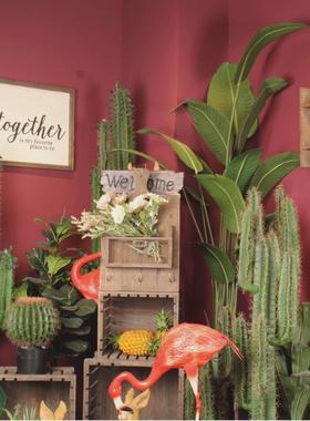 热销复古木制铁艺园艺壁挂旧木家居花卉装饰挂件厂家直供量大从优