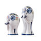 Reunion Elephant Ceramic Crafts Animals Chinese Home Warming Gift Creative TV Cabinet Blue and White Porcelain Wine Cabinet
