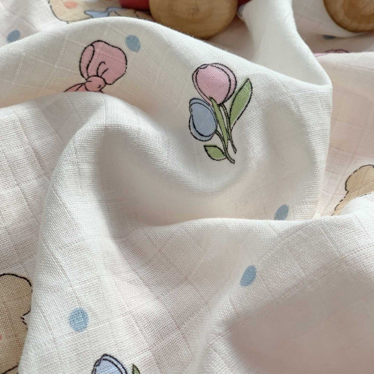 全棉双层纱布豆豆安抚儿童枕套 秋冬口袋宝宝小枕头套 双面可用,淘宝优惠券,粉丝福利购,淘宝优惠卷