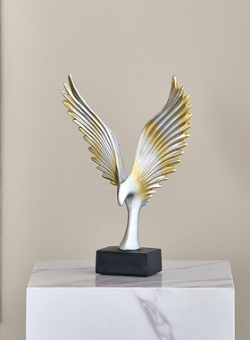 酒柜装饰品摆件高档轻奢客厅玄关电视柜办公室大展宏图鹰家居饰品