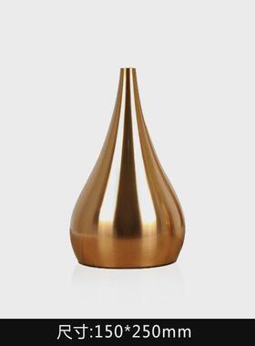 样板房装饰金属摆件软装花器不锈钢工艺品创意家居客厅铁艺饰品