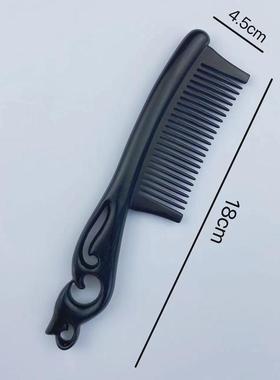 紫光檀插齿梳子手工插齿镶嵌彩贝木梳檀木梳不摔的木梳按摩梳