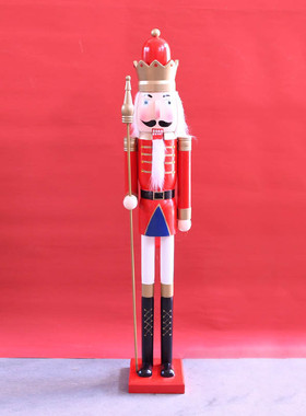 新款夹子胡桃120cm实木创意家居摆件木质工艺品门店摆设厂家直销