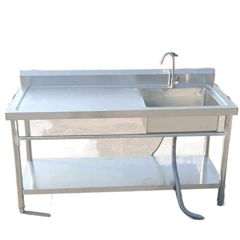 清灼不锈钢水槽带支架厨房单槽双槽水池洗碗洗菜洗手盆洗衣台一体,淘宝优惠券,粉丝福利购,淘宝优惠卷
