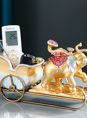 金马家居装饰上吉祥摆件创意门口鞋柜玄关放钥匙客厅遥控器收纳盒