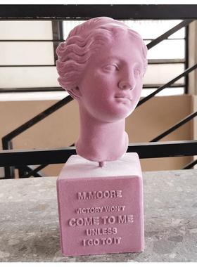 绒植海吉娅树脂雕像欧式简约时尚家装摆件品质玄关仿美艺术仿石膏